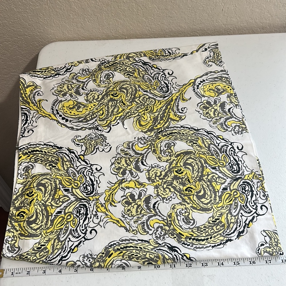 Ann Taylor White & Yellow Print Madison Skirt, Size 8P - Picture 6 of 7
